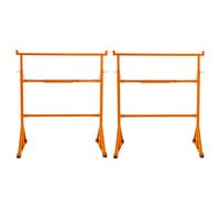 2 Supports Tréteaux de Maçon en Acier Table Établi de Travail Hauteur Réglable