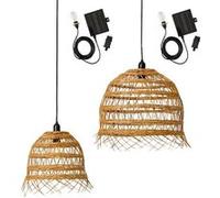 2 Suspensions nomades HAWAII SOLAR H35 H45cm 13