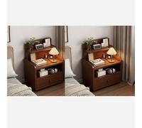 2 Table de Chevet Avec Espace Ouvert Et 1 Tiroirs Style Naturel Minimaliste MDF pour Chambre Table D'appoint D,40 * 34 * 70CM