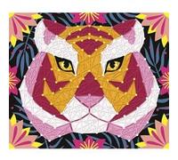 2 tableaux fils tendus animaux de la jungle Multicolore G