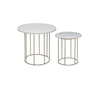 Lot De 2 Tables A Café Marbre Atmosphera