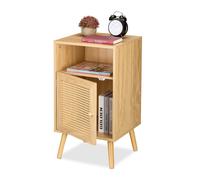 2 tables de nuit en rotin