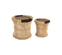 - 2 Tables gigognes en bambou Nomade - Noir - Nomade