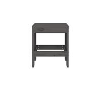 Vidaxl Tabourets De Jardin 2 Pcs Gris 40x36x45 Cm Bois Massif De Pin Gris