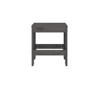 Vidaxl Tabourets De Jardin 2 Pcs Gris 40x36x45 Cm Bois Massif De Pin Gris