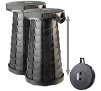 2 tabourets de voyage pliables avec sangle [Semptec Urban Survival Technology]