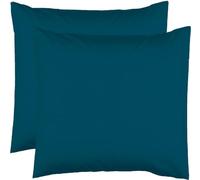 2 Taies d'oreiller 63 x 63 cm - Bleu Canard