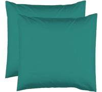 2 Taies d'oreiller 63 x 63 cm - Vert Turquoise