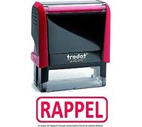 2 Tampons encrages automatique standard - Formule Commerciale RAPPEL et CERTIFIE CONFORME A L ORGINAL - XPRINT Trodat 4912 encré bleu