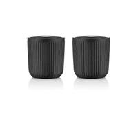 Set de 2 mugs Douro double paroi - porcelaine noire - 10cl - BODUM - 7 à 10 cl