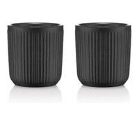Set de 2 mugs Douro double paroi - porcelaine noire - 10cl - BODUM - 7 à 10 cl