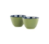 Rosenstein & Söhne 2 tasses à thé style Arare - Vert cuivre