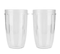 2 tasses de remplacement pour extracteur de jus, pour blender électrique 600 W et 900 W, tasse de blender en ABS de qualité alimentaire, transparente, pièce compatible avec les acc