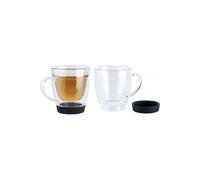 2 Tasses double paroi avec dessous en silicone Cucina Dimodena