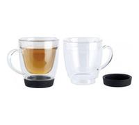 2 Tasses double paroi avec dessous en silicone Cucina Dimodena