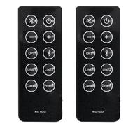 2 télécommandes de remplacement RC10D RC100 pour barre de son R2000DB, enceintes de bibliothèque Bluetooth amplifiées