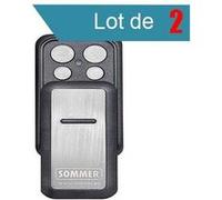 SLIDER PLUS S10305 Télécommande 4 canaux SOMMER Pack de 2 - SOMMER