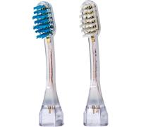 2 Têtes De En Vague M2 (1 Bleue + 1 Blanche) I s De Rechange Idéales Dents Irrégulières (Poils En Forme De Vague) I Pour s À Dents À Ultrasons Emmi-Dent Platinu[TET419538]