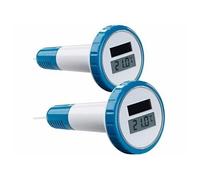 FreeTec Lot de 2 thermomètres solaires pour bassin et piscine - Affichage LCD - IPX7