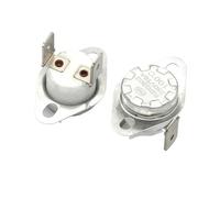 2 thermostats KSD302 normalement ouverts 16 A 250 V avec plage de réglage 40-180 °C et KSD301 fermé for CVC et appareils électroménagers(Bend feet,Normal Close,290C)
