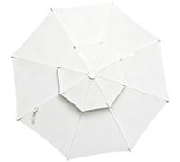 2 Tier Patio Umbrella Replacement Canopy - Polyester 300cm Cover For 8 Rib Cantilever Parasol Replacement Fabric - Sunshade Water Resistant Outdoor Shade Solution - Pool Backyard Market Use