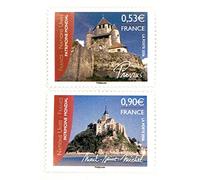 2 Timbres de France Neufs de Collection de 2006. N’ 3923 et 3924. Émission Commune avec Les Notions Unies. Mont St Michel, Provins