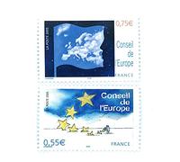 2 Timbres Neufs et Authentique de Collection de 2005. Conseil de l’Europe N’130 et 131. Dessin de Ungerer