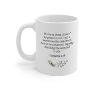2 Timothée 2:15 - Inspiration Chrétienne Avec Le Verset Biblique 2 Timothée 2:15 Tasse Porcelaine Tasse À Café Drôle Tasses Pour Ami Petit Déjeuner Eau 330Ml