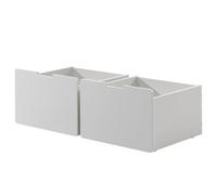 2 Tiroirs De Rangement Pour Lit Blanc