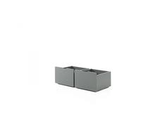 2 tiroirs de rangement pour lit gris