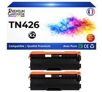 2 TN426 TN-426 toners compatibles pour Brother HL-L8260CDW HL-L8360CDW MFC-L8690CDW noir haute capacité avec puce 6500 pages