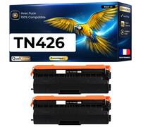 2 TN426 TN-426 toners compatibles pour Brother HL-L8260CDW HL-L8360CDW MFC-L8690CDW noir haute capacité avec puce 6500 pages