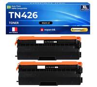 2 TN426 TN-426 toners compatibles pour Brother HL-L8260CDW HL-L8360CDW MFC-L8690CDW noir haute capacité avec puce 6500 pages