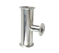2" to 1.5" Tri Clamp Reducer Tee, 51mm to 25/38mm Pipe OD, SS304 Stainless Steel Sanitary Fitting(Pipe OD 51mm to 25mm,SUS316L)