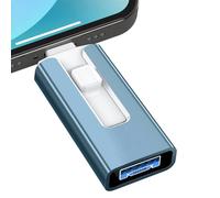 2 to pour iPhone Plus 11 12 ipad clé USB double usage mobile OTG Micro clé USB 512GB 128GB 256GB 1T PENDRIVE 3.0-TE-Bleu-256 GO