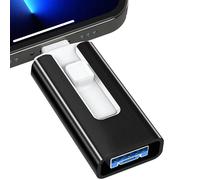 2 to pour iPhone Plus 11 12 ipad clé USB double usage mobile OTG Micro clé USB 512GB 128GB 256GB 1T PENDRIVE 3.0-TE-Noir-1 TO