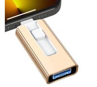 2 to pour iPhone Plus 11 12 ipad clé USB double usage mobile OTG Micro clé USB 512GB 128GB 256GB 1T PENDRIVE 3.0-TE-Or-64 GO
