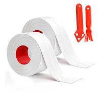 2 tomes Joint Silicone Blanc Salle de Bain,Taille par rouleau 5m*3.8cm,Ruban auto-adhésif anti-moisissure et anti-fuite adapté à de nombreuses occasions pour cuisine ou salle de bain