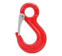 2 Ton Alloy Steel Lifting Hook | Forged Crane Hook with Secure Latch for Construction/Shipyard/Warehouse | 3200kg Load Capacity, Weather - Proof Coating