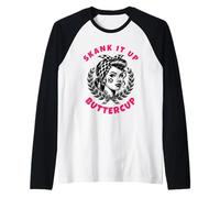 2 Tone Ska Rude Girl Skank it Up Buttercup Manche Raglan
