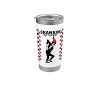 2 Tone Ska Skankin All The Way Christmas Gobelet isotherme en acier inoxydable double paroi