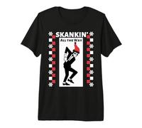 2 Tone Ska Skankin All The Way Christmas T-Shirt Haut de Gamme