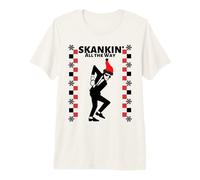 2 Tone Ska Skankin All The Way Christmas T-Shirt Haut de Gamme
