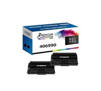 2 Toner 406990 (Noir) - Compatible pour RICOH