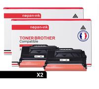 2 Toner pour Brother TN 3520 Black 20000 Pages avec Brother L-L6400DW L6400DWT L6250DW, MFC-L6900DW L6750DW
