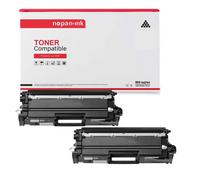 TONER TN-821BK TN821XXL Noir x 2 Compatible pour Brother-NOPAN-INK L L9430CDN, L L9470CDN, MFC L9630CDN, MFC L9670CDN.