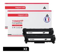2 Toner pour HP CE410X Black 4000 Pages avec P LaserJet Pro 300 Color M351a P LaserJet Pro 300 Color MFP M375nw P LaserJet Pro 400 Color M451 series P LaserJet Pro 400 Color MFP M475 series P Color La