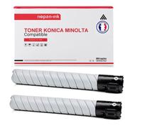 2 Toner pour KONICA MINOLTA A33K150 Black 20000 Pages avec Konica Minolta Bizhub C224, 224 e, 284, 284 e, 364, 364 e