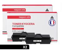 TONER TK1100 TK1130 TK1140 TK1100 TK1130 TK1140 Noir x 2 Compatible pour KYOCERA-NOPAN-INK Kyocera FS-1110 Kyocera 1024MFP Kyocera 1124MFP Kyocera 1130MFP Kyocera 1030MFP Kyocera 1035MFP DP Kyocera 11