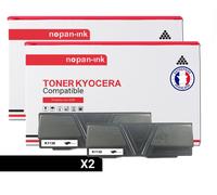 2 Toner pour KYOCERA TK1130 Black 3000 Pages avec Kyocera ECOSYS M 2030 dn Kyocera ECOSYS M 2030 dn PN Kyocera ECOSYS M 2530 dn Kyocera FS-1030 MFP Kyocera FS-1030 MFP DP Kyocera FS-1130 MFP Kyocera F